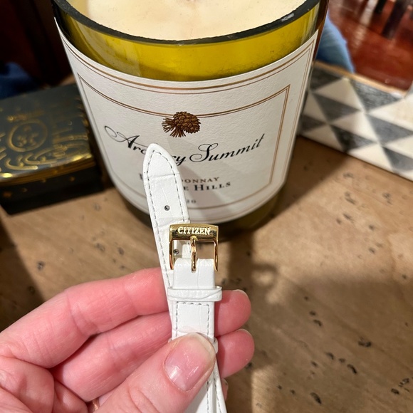 Citizen Watch Strap 14mm NWT White and Gold - Picture 3 of 3